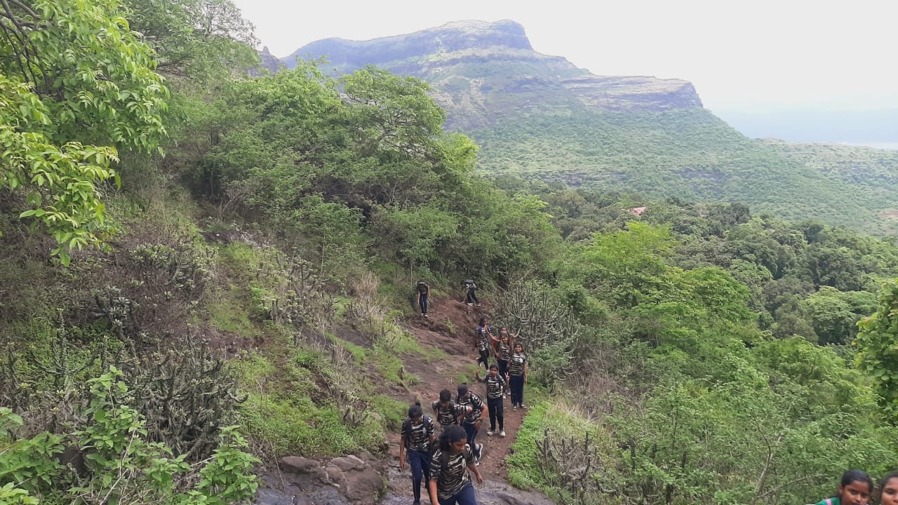 Bhonsala Military School Girls  Naneghat Trek 6th Std 