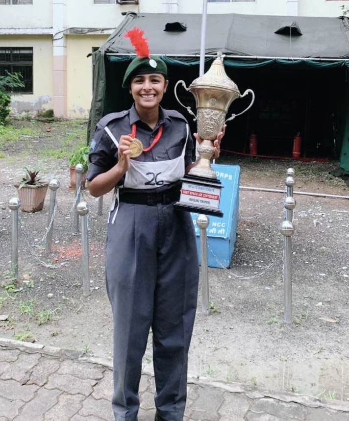 Won Gold Medal at Vayu Sainik Camp of NCC