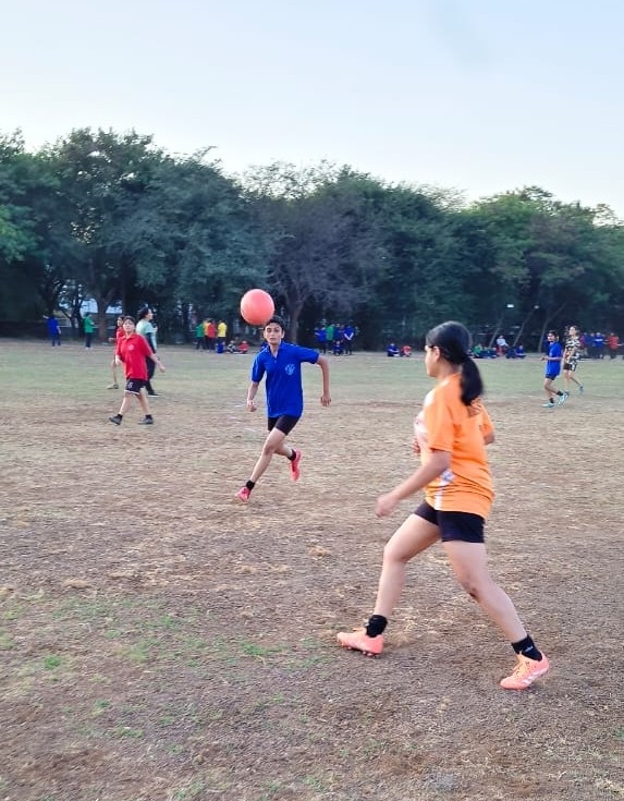 Football match with Rd. Aparajita Ghosh